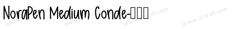 NoraPen Medium Conde字体转换